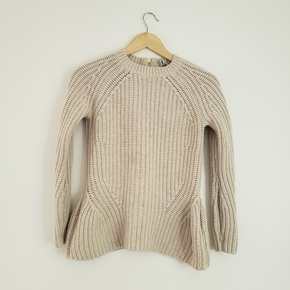 Iris & Ink Amelia Wool Cotton Knit Sweater - Picture 1 of 7